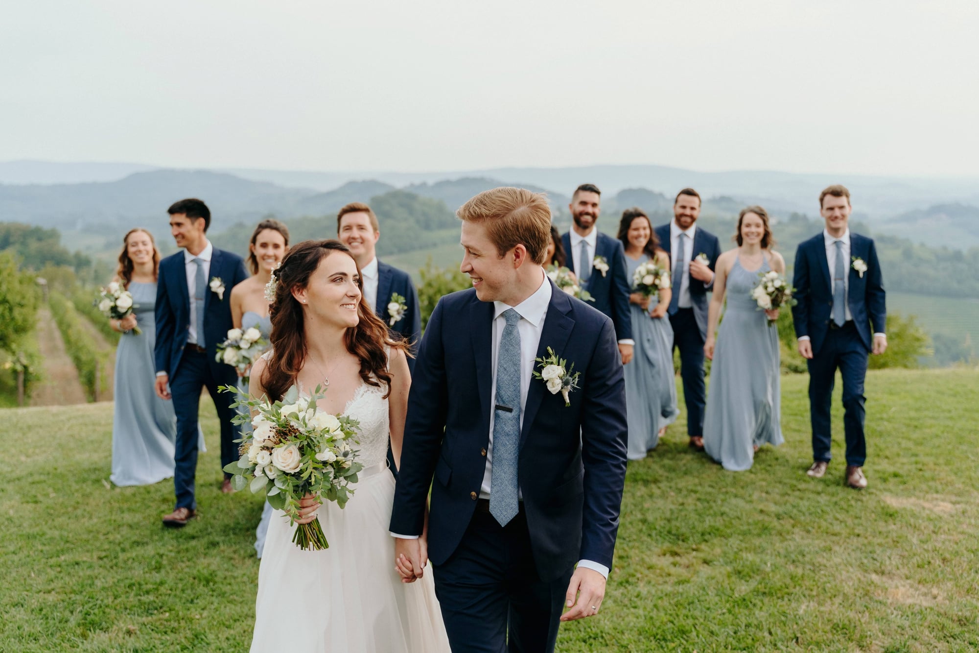 foto con damigelle e testimoni ilaria e andrea fotografi matrimonio