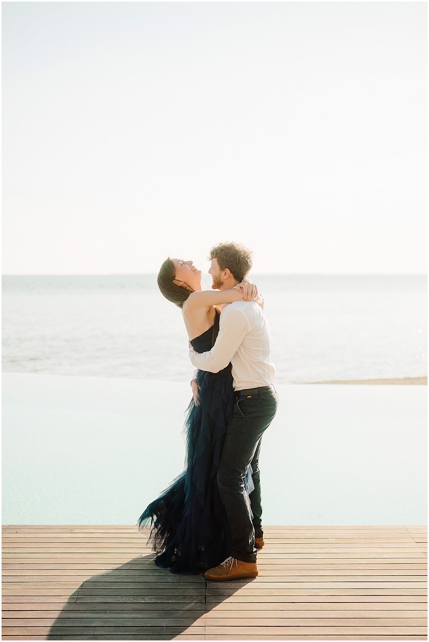 Servizio fotografico prematrimoniale elegante a Portopiccolo